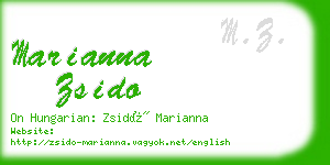 marianna zsido business card